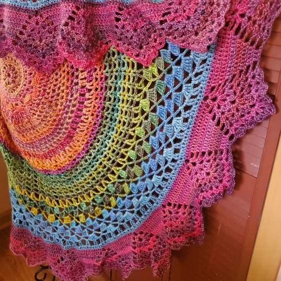 SOLD OUT Bohemian Rainbow Maxi Mandala Cardigan - Picture 8 of 10